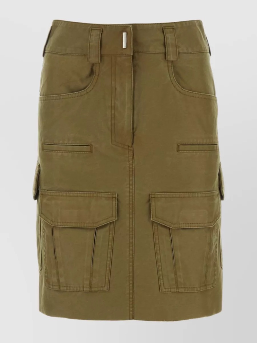 Givenchy | Olive Green Cargo Pencil Skirt